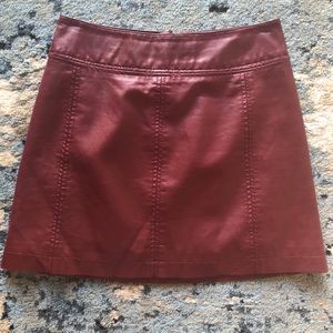Free People Modern Femme Vegan Miniskirt